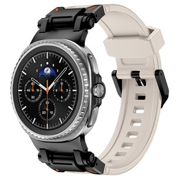 Pasek Silikonowy do Samsung Galaxy Watch 8 / 8 Classic, Beżowy
