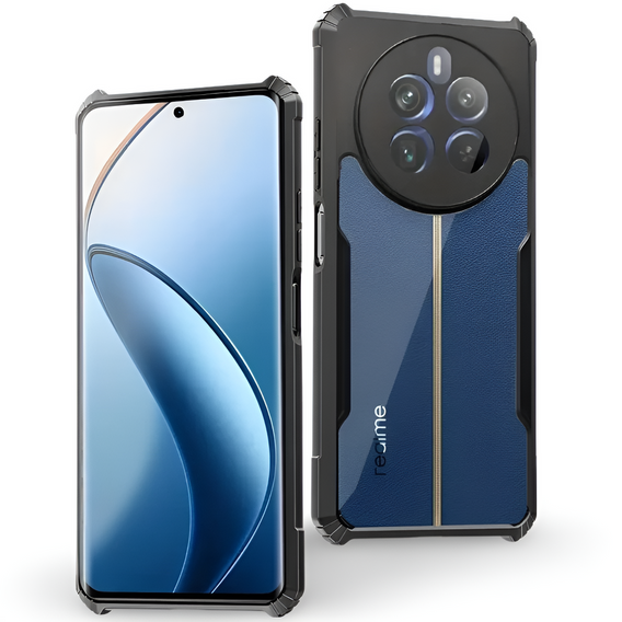 Etui do Realme 12+ Plus 5G, AntiDrop Hybrid, czarne