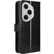 Etui z klapką do Honor 400 Pro 5G, Crazy Horse Wallet, czarne