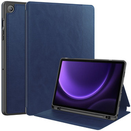 Etui do Samsung Galaxy Tab S9 FE / S10 FE, Business Card and Pen Slot, niebieskie