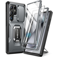 Etui do Samsung Galaxy S24 Ultra, Tongate MECH Series z podstawką, szare