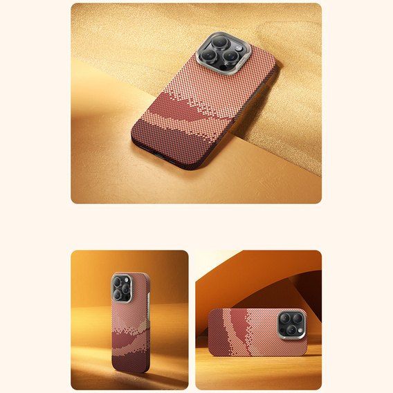 Etui Benks Magnetic Golden Tide Kevlar 600D do iPhone 16 Pro – złoty