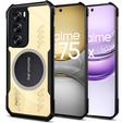 Etui do Realme 14X / Realme C75, z blaszką magnetyczne, przezroczyste / czarne