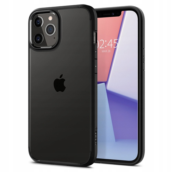 Etui Spigen do iPhone 12/12 Pro, Ultra Hybrid, matowe czarne