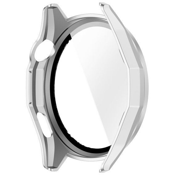 2w1 Etui + Szkło Hartowane do Huawei Watch GT 6 46mm, Srebrne