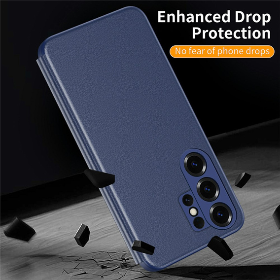 Etui do Samsung Galaxy S26 Ultra, Smart View Window Leather, granatowe