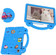 Etui do Samsung Galaxy Tab S6 Lite 10.4" 2020/2022/2024 / Tab A7 2020 T500 / T505 / Tab S6 T860/T865, Cute Patterns, z podstawką, Niebieskie