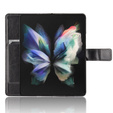 Etui z klapką do Samsung Galaxy Z Fold3 5G, Crazy Horse Wallet, czarne