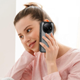 Etui do Xiaomi Redmi A3, Fusion Hybrid, z ochroną aparatu, przezroczyste / czarne