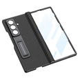Etui GKK do Samsung Galaxy Z Fold7 5G ze szkłem i podstawką – carbon czarne