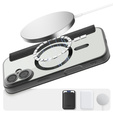 Etui z klapką do iPhone 17, RFID Wallet MagSafe z ochroną aparatu, czarne