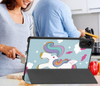 Etui z klapką i motywem jednorożca do Xiaomi Redmi Pad 2