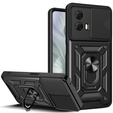 Etui pancerne do Motorola Moto E14, CamShield Slide, czarne
