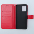 Etui z klapką do Motorola Moto G54 5G, Crazy Horse Wallet, czerwone