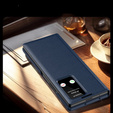 Etui z klapką do Samsung Z Fold5 5G, Smart View Wallet, granatowe