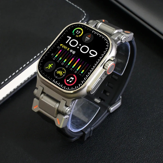 Pasek ERBORD ProTech do Apple Watch 1/2/3/4/5/6/7/8/9/10/11/SE Ultra 1/2/3 42/44/45/46/49mm, Czarny