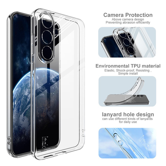 Etui IMAK do Samsung Galaxy S25 FE, UX-5 Series Slim, przezroczyste