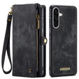 Etui CASEME do Samsung Galaxy A56 5G, Retro Leather Wallet, z paskiem, czarne