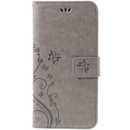Etui z klapką do iPhone 6/6S 4.7, Butterfly, szare