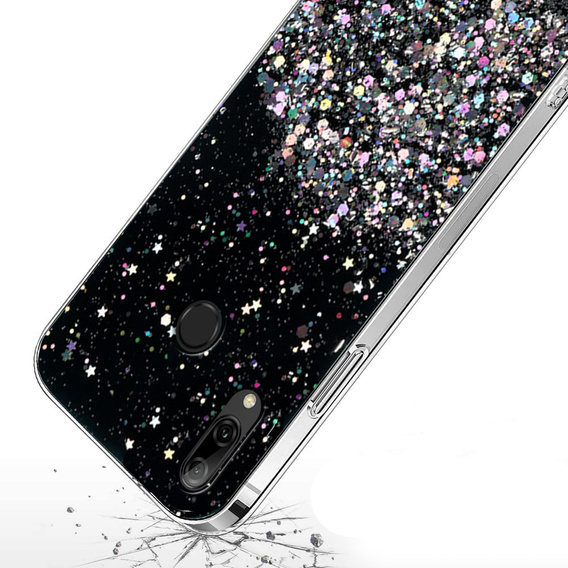 Etui do Huawei P Smart 2019, Glittery, czarne