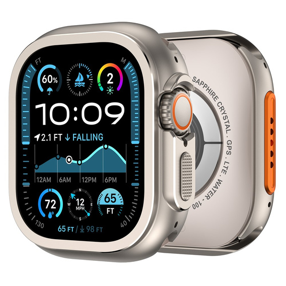 Etui ochronne do Apple Watch Ultra 3 / Ultra 2 / Ultra 49mm, tytanowe