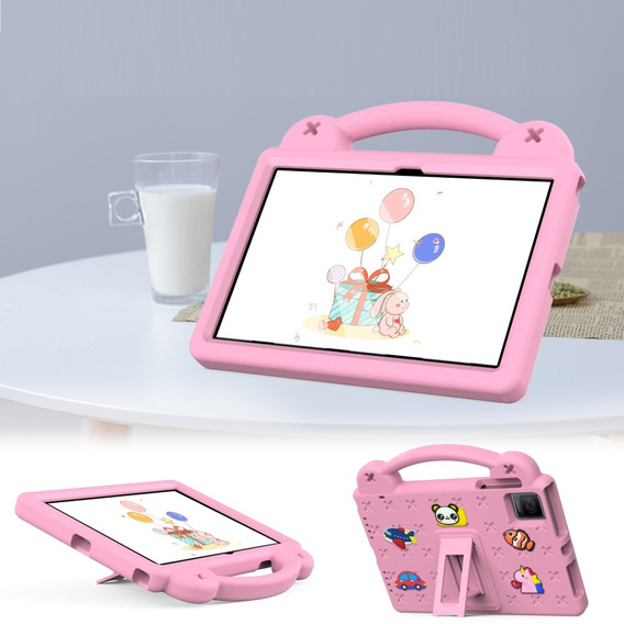 Etui do T Tablet 5G, Cute Patterns, z podstawką, Różowe