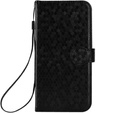 Etui z klapką do Xiaomi Redmi A5, Wallet Rhombus, czarne