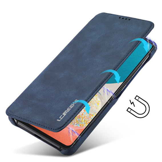 Etui z klapką do Samsung Galaxy A53 5G, LC.IMEEKE, niebieskie