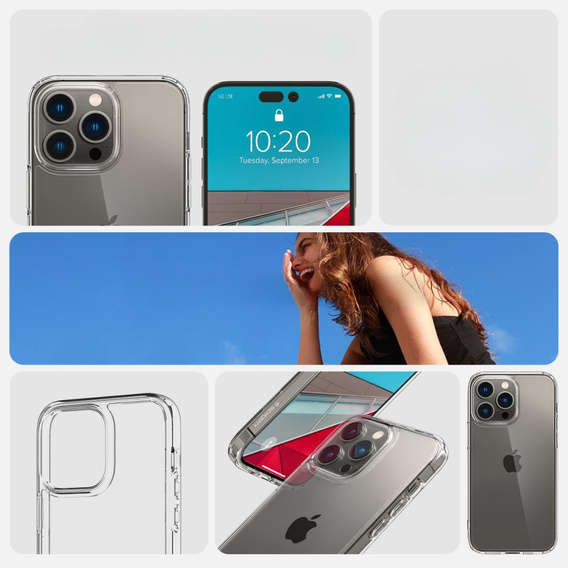 Etui Spigen do iPhone 14 Pro, Ultra Hybrid, Przezroczyste