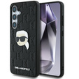 Etui Karl Lagerfeld do Samsung Galaxy S25, Leather Monogram Ikonik, czarne