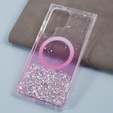 Etui do Samsung Galaxy S24 Ultra, Glittery, do MagSafe, różowe