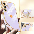 Etui do Samsung Galaxy S25 FE, Electro heart, fioletowe