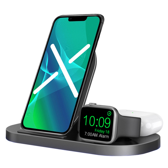 Bezprzewodowa Ładowarka Qi 3w1 15W GY-Z6S , Black