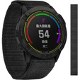 Pasek Nylonowy do Garmin Fenix 3/3HR/5X/6X/6X Pro/7X/7X Solar, Czarny