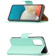 Etui Litchi Wallet with Strap do Samsung Galaxy A53 5G, Green