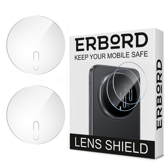 2x Szkło hartowane na aparat ERBORD do Honor Magic 8 Pro, Przezroczyste