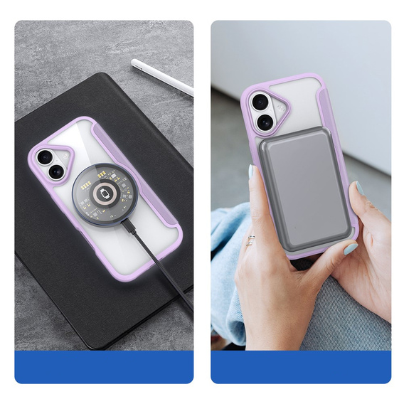 Etui z klapką Dux Ducis do iPhone 17, Skin X Pro, do MagSafe, fioletowe