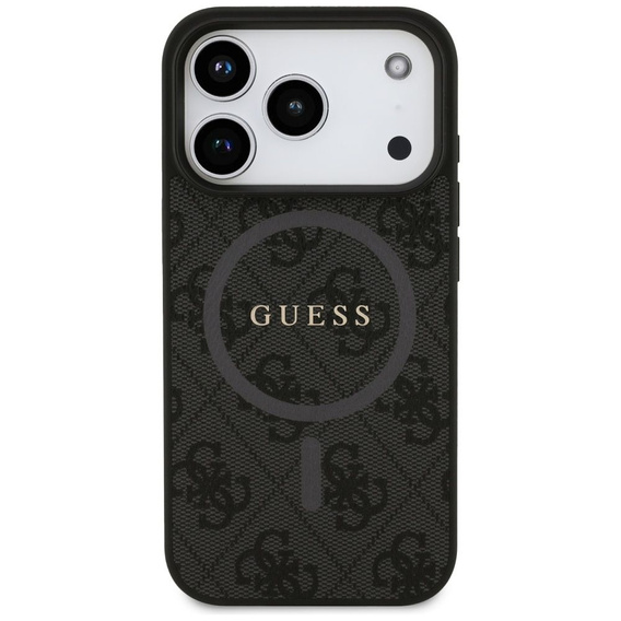 Etui GUESS do iPhone 17 Pro, 4G Ring Classic Logo, czarne
