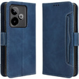 Etui z klapką do Realme GT 7 / 7T, Card Slot, granatowe