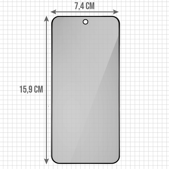 2x Szkło Prywatyzujące do Xiaomi Redmi Note 15 Pro 4G, ERBORD Anti-Spy Hartowane