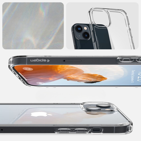 Etui Spigen do iPhone 14, Ultra Hybrid, Crystal Clear, przezroczyste
