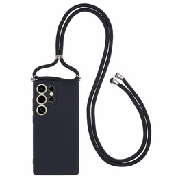 Etui do Samsung Galaxy S25 Ultra, na ramię ze smyczą – czarne