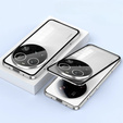 Etui do Xiaomi 15 Ultra, Magnetic Dual Glass, srebrne