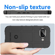 Etui do Google Pixel 9a – z teksturą kratki, czarne