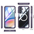 Etui do Samsung Galaxy A16 / A16 5G, Shockproof, ze szkłem, do MagSafe, fioletowe