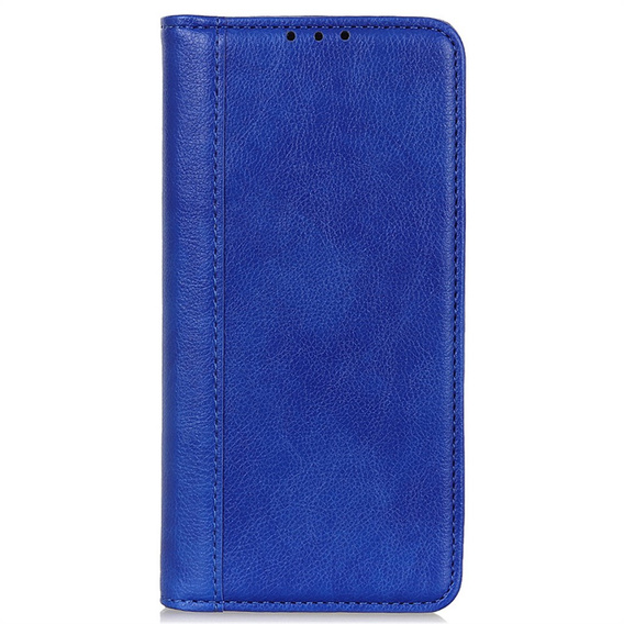Etui z klapką do Xiaomi Poco F8 Pro, Split Leather, niebieskie
