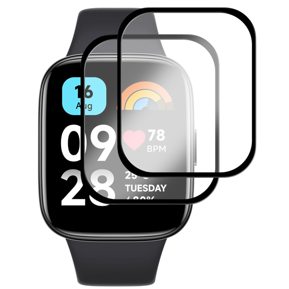 2x Szkło Hybrydowe ERBORD do Xiaomi Redmi Watch 3 Active