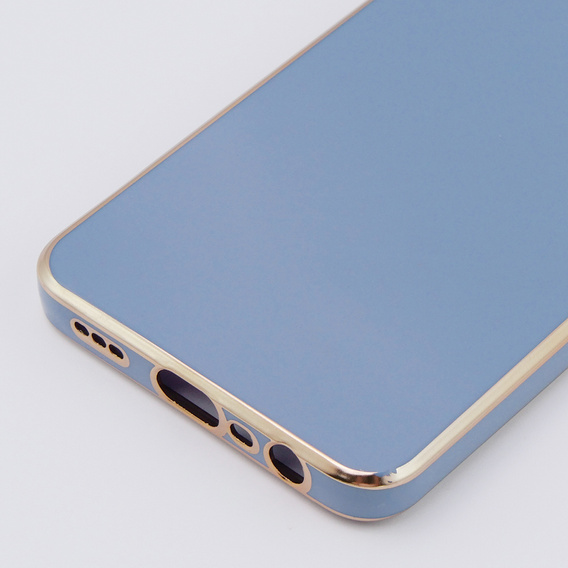 Etui do Oppo A78 4G, Glamour CamShield, niebieskie