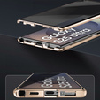 Etui do Samsung Galaxy S25 Ultra, Privacy Dual Glass, złote