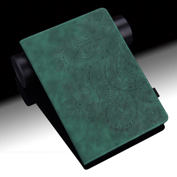 Etui do Xiaomi Redmi Pad SE 11", Flowers, zielone